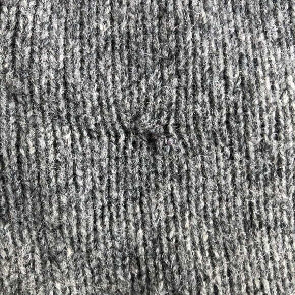 Rugby Ralph Lauren Wool Sweater Small Grey Shawl Collar Elbow Patches - Picture 4 of 4